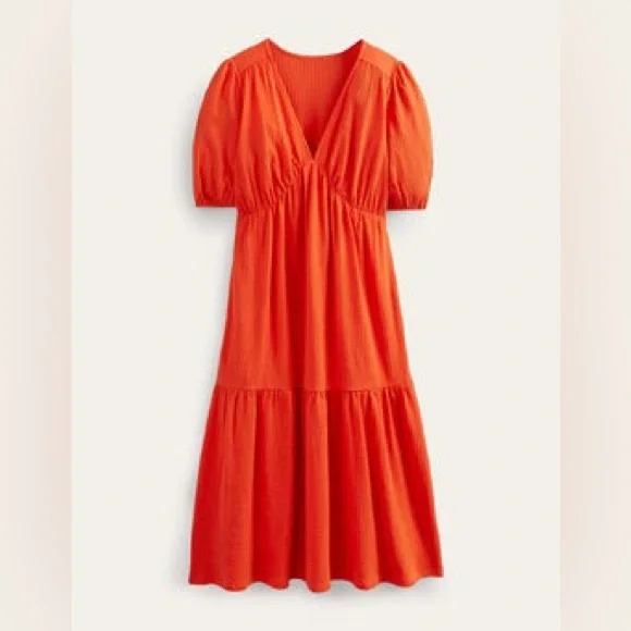 Boden Seersucker Midi Dress Women’s Size 2P - Picture 2 of 6